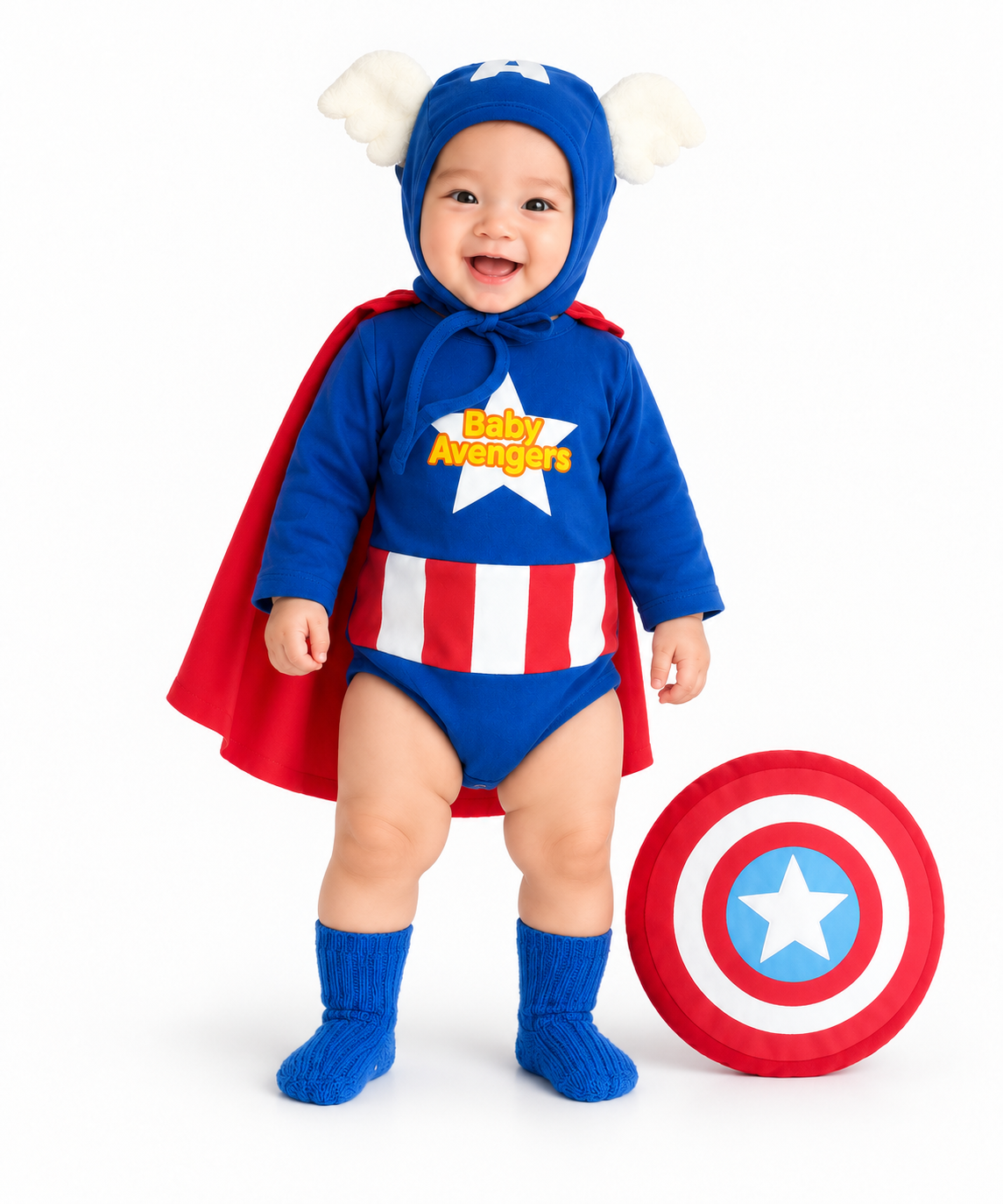 Baby Superhero Costume Set with Cape